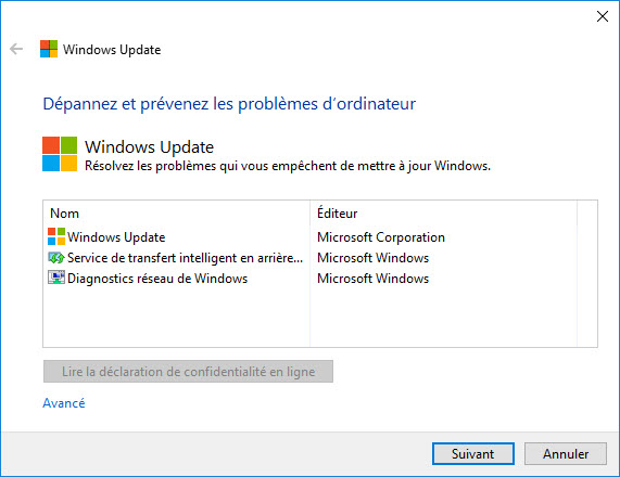 Windows 10 Troubleshooter